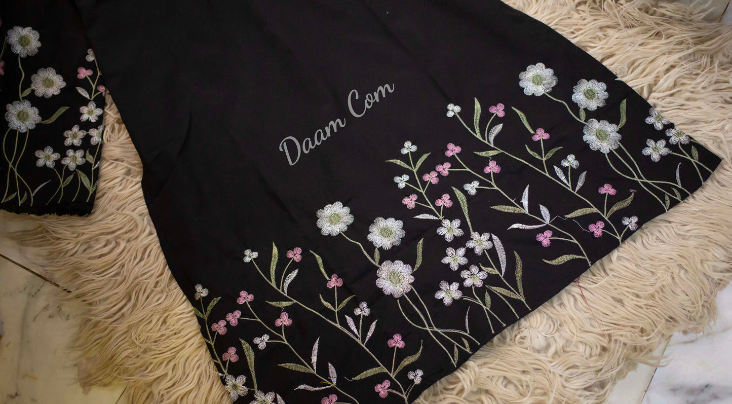 M Floral Design Black